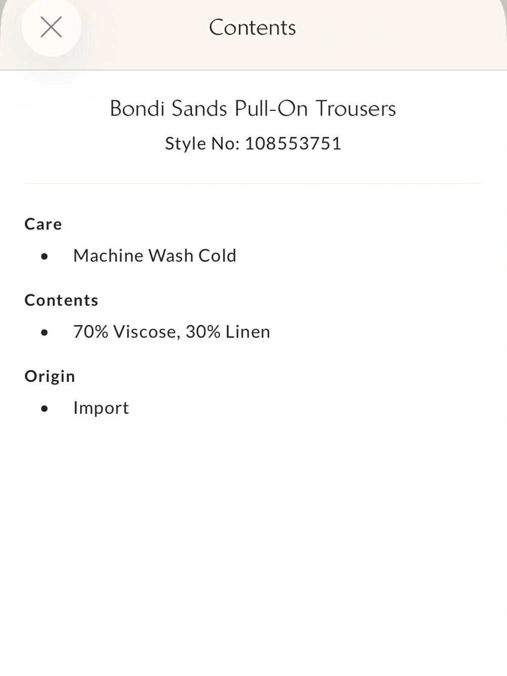 NWOT Free People Bondi Sands Pull on Trouser mid rise elastic jogger linen